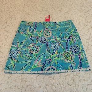 NWT Lilly Pulitzer Patty Skort in Bermuda Blue Turtle Szn - Size 8